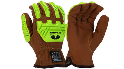Pyramex GL3009CKB Goatskin Para Aramid Oil Resistant Impact Cut Level A4