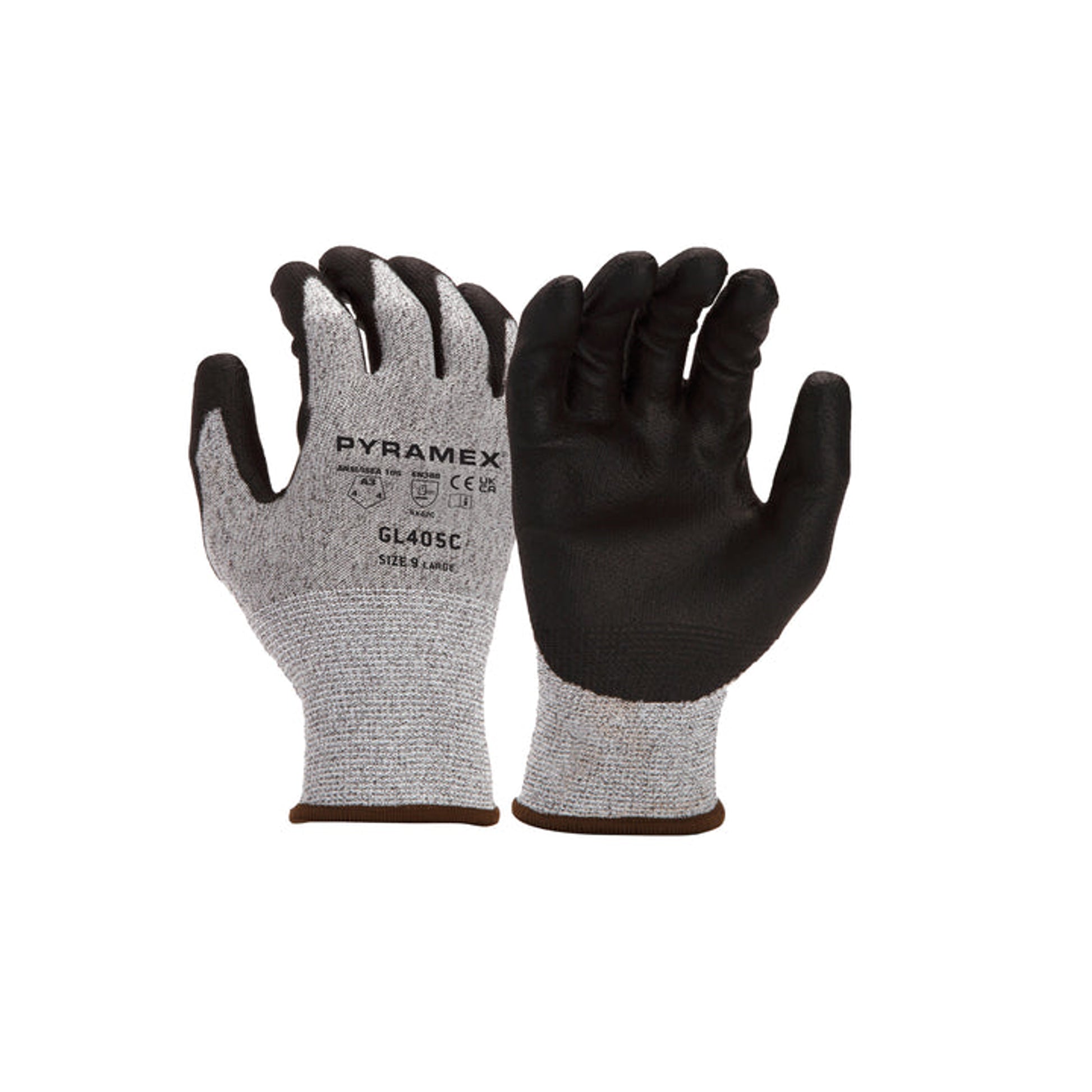 Pyramex-Polyurethane 13G Nylon Liner A2 Cut Polyurethane Palm Coating - Touchscreen