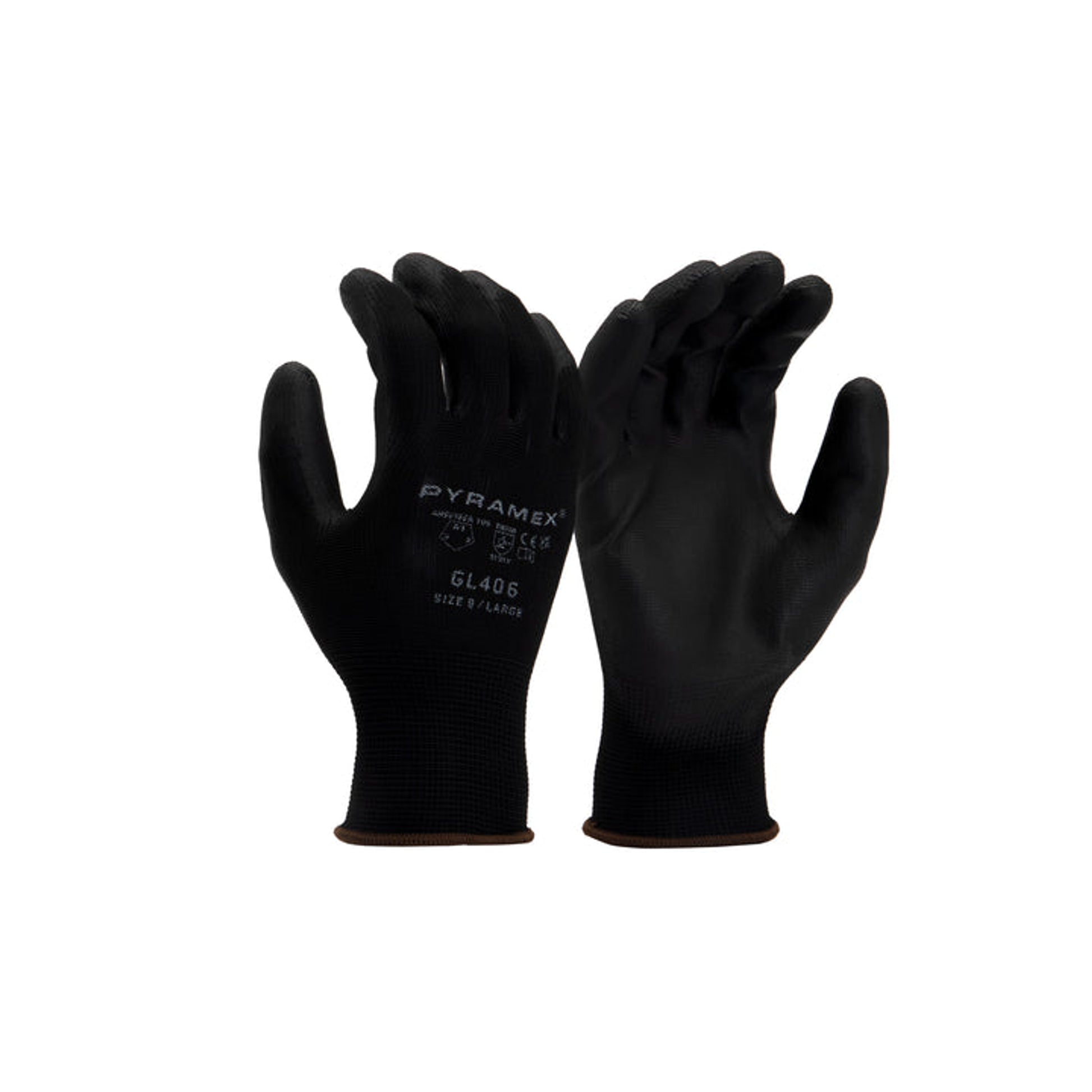 Pyramex-Polyurethane Palm Coating 13 Gauge Polyester Liner W/ Touch Sensitivity