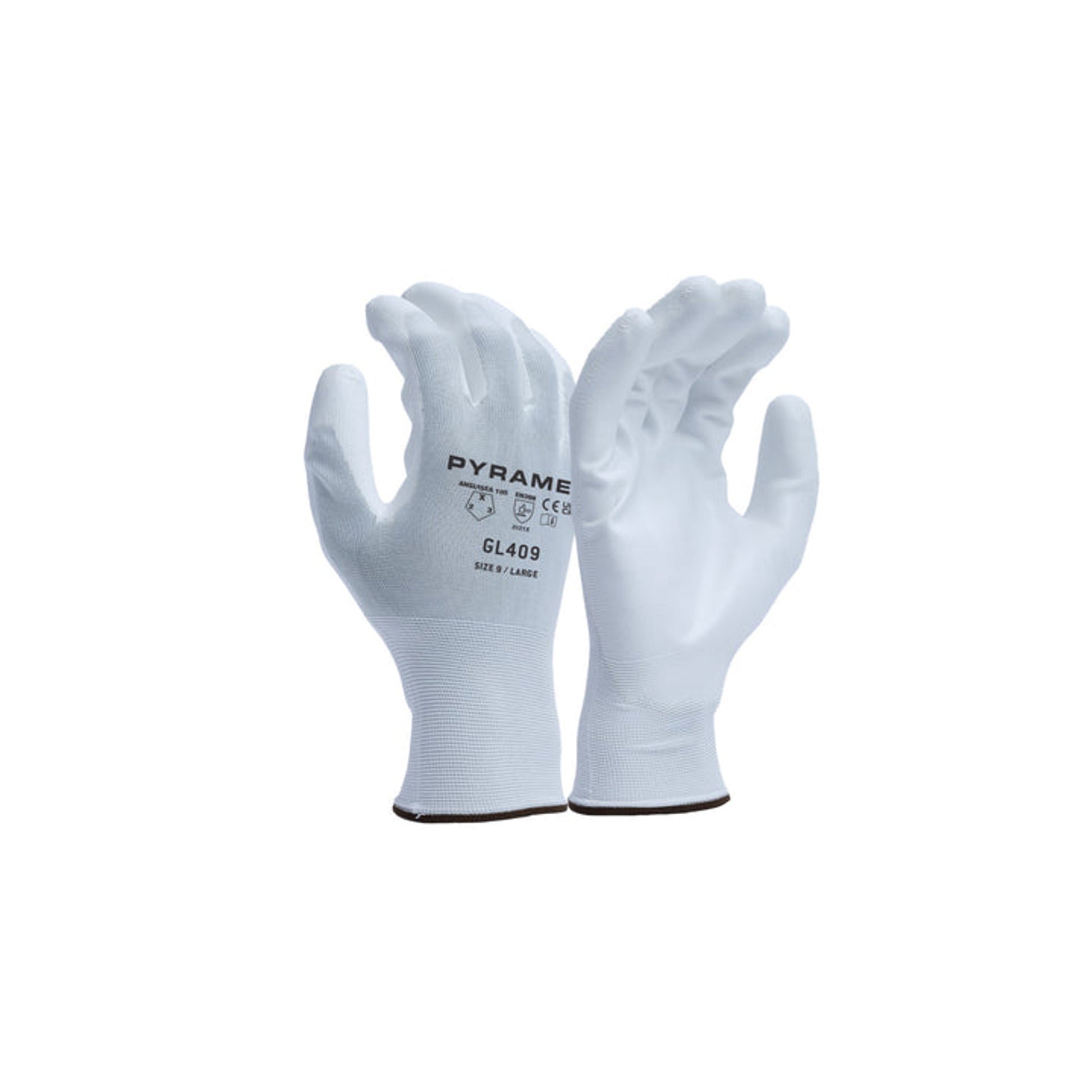 Pyramex - 18G Non- Cut Polyurethane Glove White