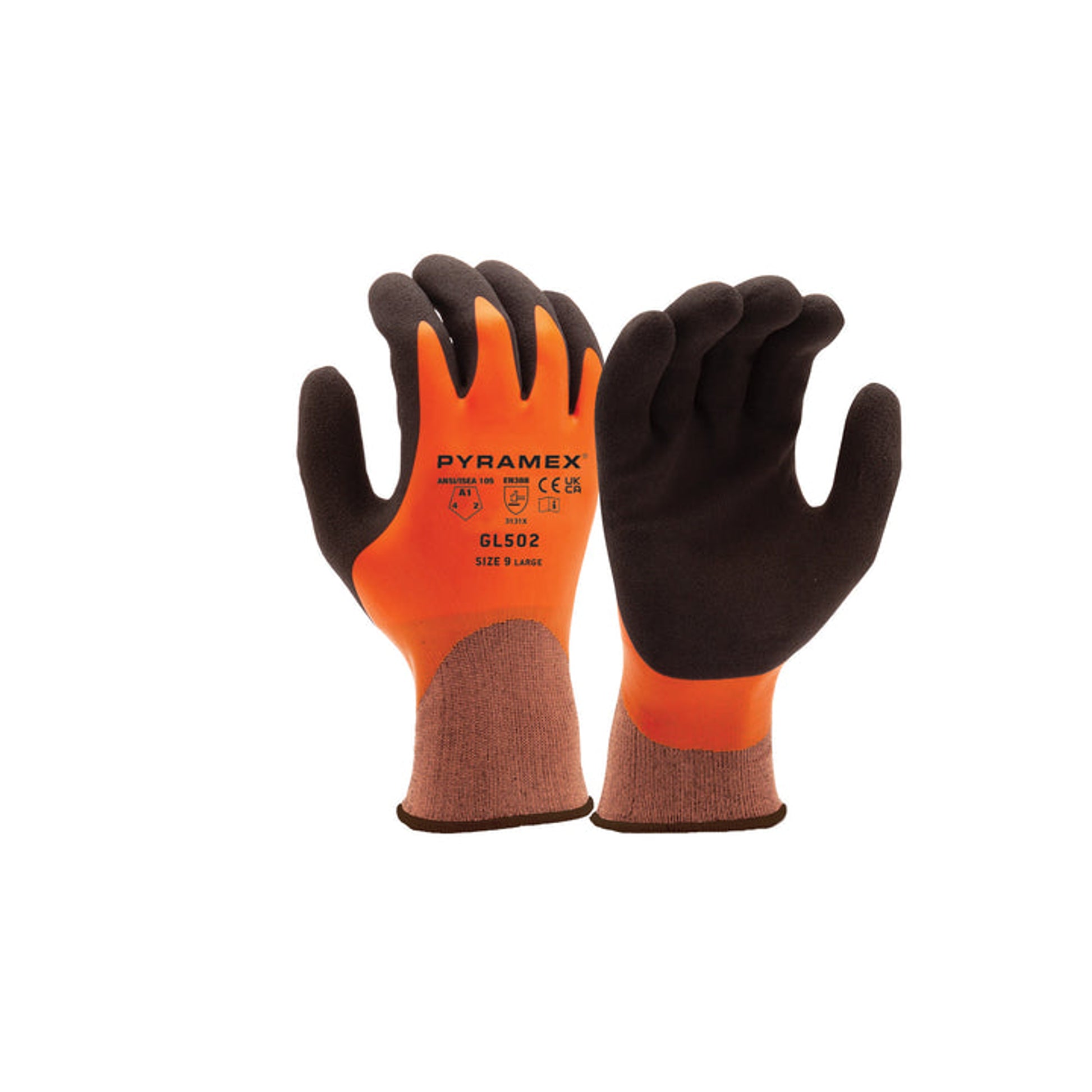 Pyramex - Glove Full Drip Sandy Latex Liquid Proof 17 Gauge Nylon Liner - Waterproof