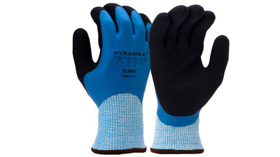 Pyramex GL506 Full Dip Sandy Latex - 13G - With 10G Fleece Liner Cut Level A5