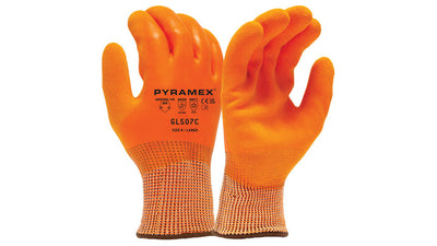 Pyramex GL507 13 Gauge Outer HPPE Double Dipped Sandy Latex Coat Cut Level A4