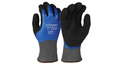 Pyramex Insulated Double Dipped Sandy + Smooth Cut Level A6 Winter Latex Glove - GL509C