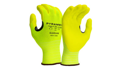 Pyramex GL601HV Hi-Viz Yellow 15G Nylon Spandex