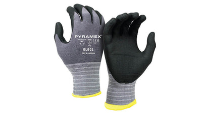 Pyramex GL601 Micro-Foam Nitrile - 15 Gauge Nylon And Spandex Liner (Silicone Free) Cut Level A4