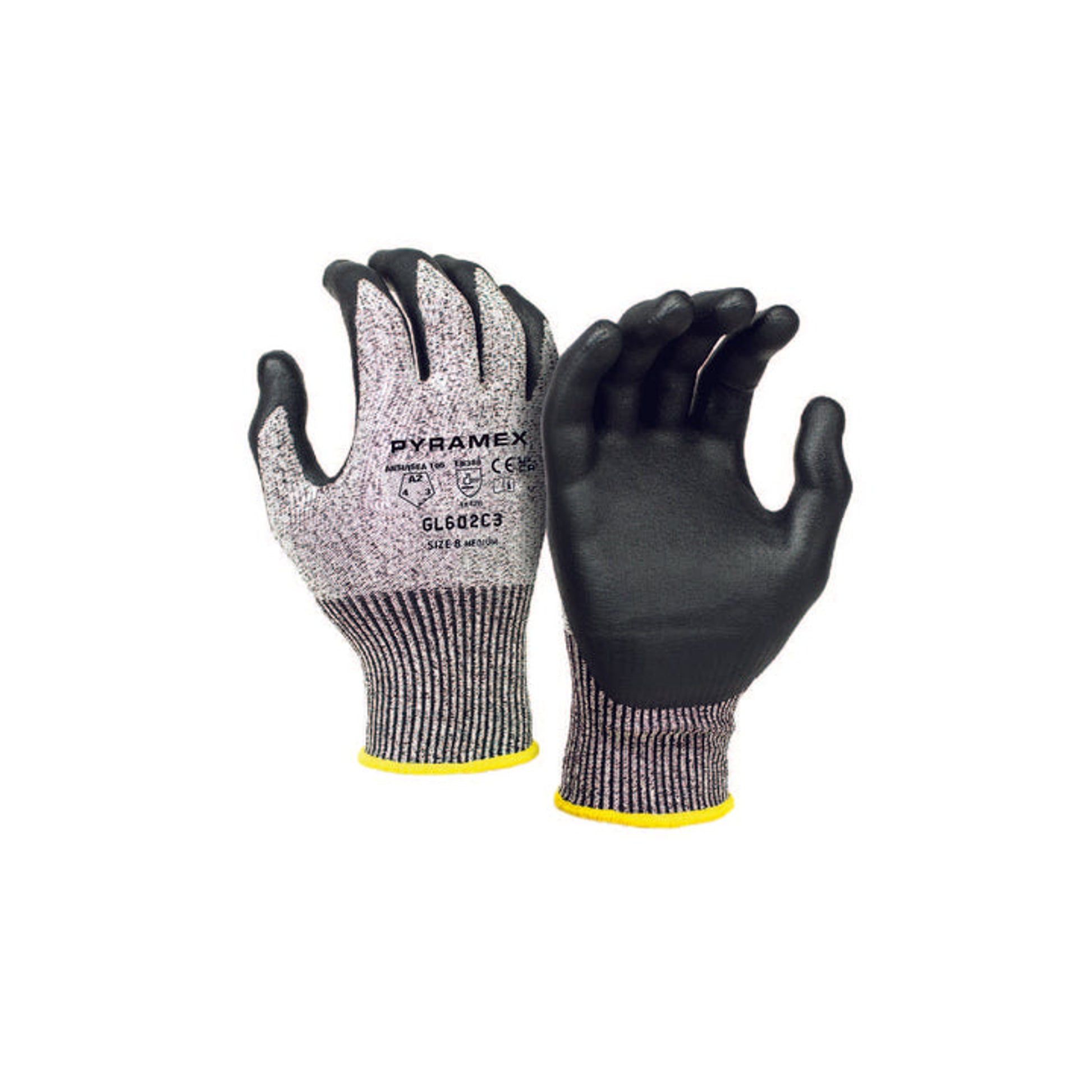Pyramex - Gl6012C3 Series Glove Micro-Foam Nitrile - 13 Gauge Cut-Resistant HPPE Liner