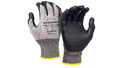 Pyramex GL602C3 Micro-Foam Nitrile - 13 Gauge Cut-Resistant HPPE Liner