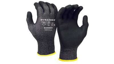 Pyramex GL603C5 Micro-Foam Nitrile - 13 Gauge Cut-Resistant HPPE Liner Cut Level A4