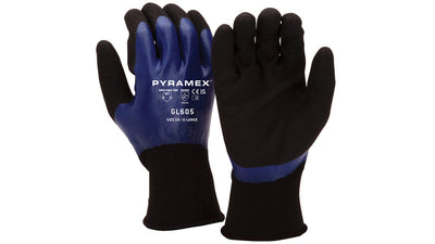 Pyramex GL605 Full Drip Sandy Nitrile Liquid Proof Glove
