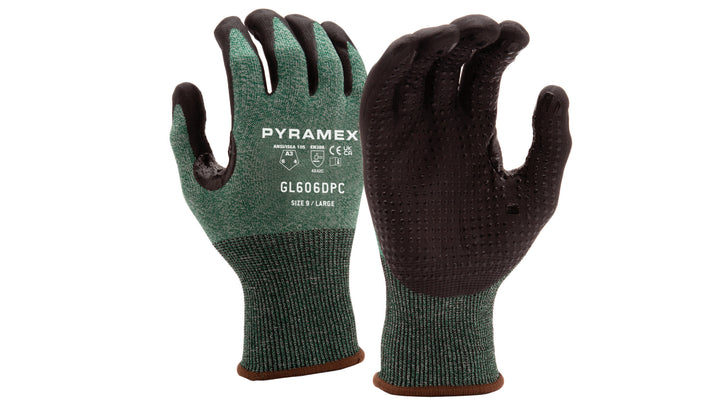 Pyramex - Glove Nitrile 18G A3 Dotsaddle