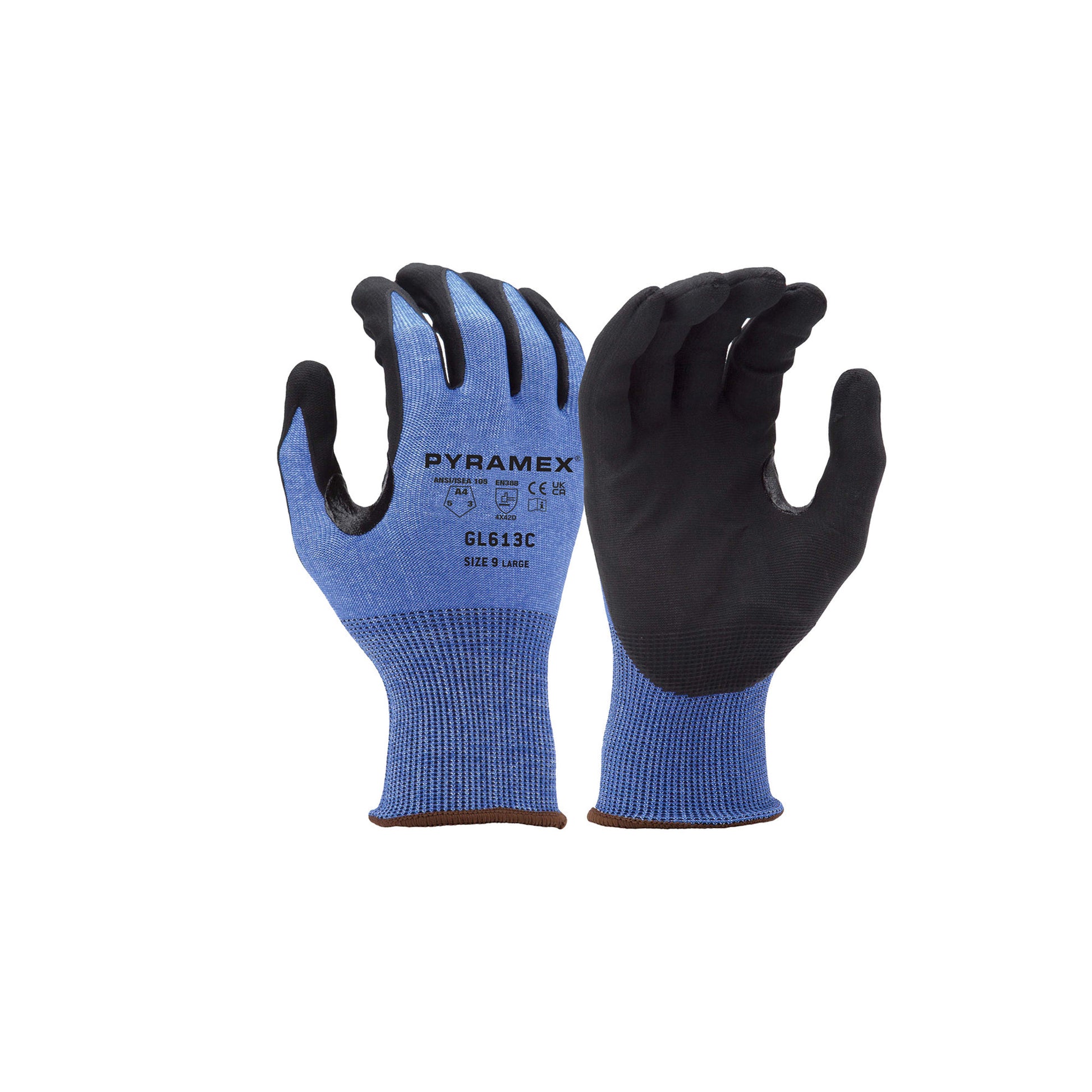 Pyramex GL613 Nitrile 18G Touchscreen Dipped Micro-Foam Nitrile Cut Level A4