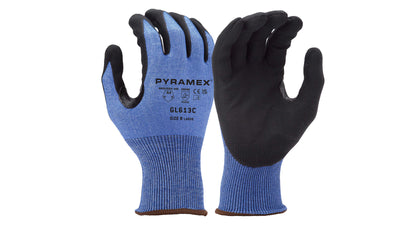 Pyramex GL613 Nitrile 18G Touchscreen Dipped Micro-Foam Nitrile Cut Level A4