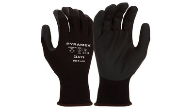 Pyramex GL615 Value Microfm Nitrile 15G Nyln/Spandex
