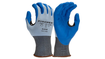 Pyramex GL618 18G Nylon Microfoam Nitrile Touchscreen Cut Level A1