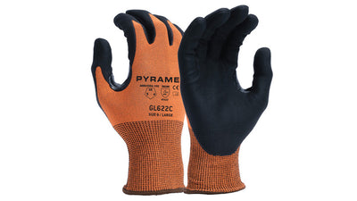 Pyramex GL622C Micro-Foam Nitrile Cut Hi-Viz 18 Gauge HPPE Liner Cut Level A6