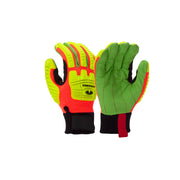 Pyramex-Cotton Corded Palm  TPR A3 Cut Glove Hi-Viz