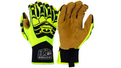 Pyramex GL805HT High Impact TPR Leather Palm