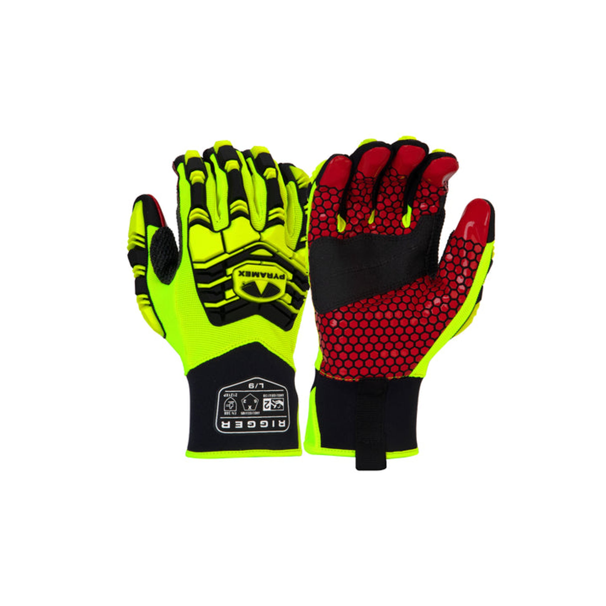 Pyramex-Gloves High Impact  TPR Silicone Palm