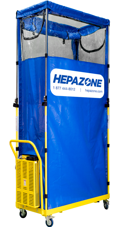 Qualitair HEPAZONE-S Battery Powered Soft Walled Work Enclosure - HZ-01