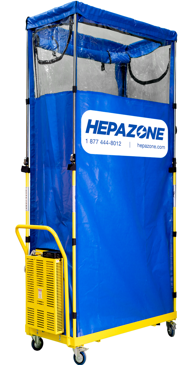 Qualitair HEPAZONE-S Battery Powered Soft Walled Work Enclosure - HZ-01