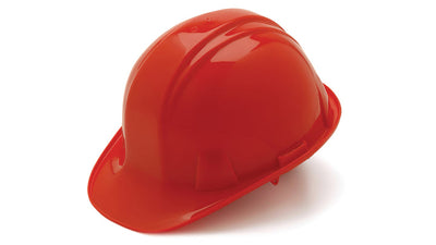 Pyramex SL Cap Style Hard Hat Red - 4 Pt Snap Lock Suspension