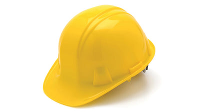 Pyramex SL Cap Style Hard Hat Yellow - 4 Pt Snap Lock Suspension