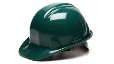 Pyramex SL Cap Style Hard Hat Green - 4 Pt Snap Lock Suspension