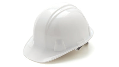 Pyramex SL Cap Style Hard Hat White - 4 Pt Ratchet Suspension