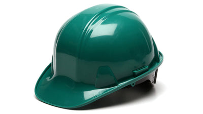 Pyramex SL Cap Style Hard Hat Green - 4 Pt Ratchet Suspension