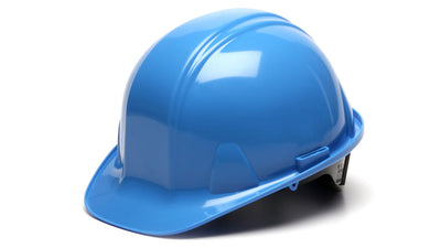 Pyramex SL Cap Style Hard Hat Light Blue - 4 Pt Ratchet Suspension