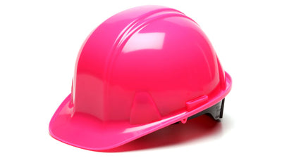 Pyramex SL Cap Style Hard Hat Hi-Viz Pink - 4 Pt Ratchet Suspension