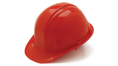 Pyramex SL Cap Style Hard Hat Red - 6 Pt - Snap Lock Suspension