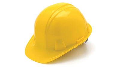 Pyramex SL Cap Style Hard Hat Yellow - 6 Pt - Snap Lock Suspension