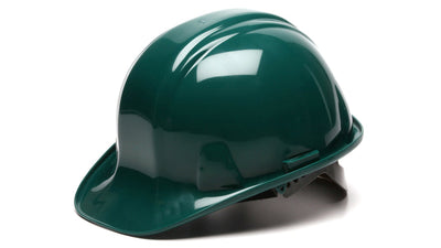 Pyramex SL Cap Style Hard Hat Green - 6 Pt - Snap Lock Suspension