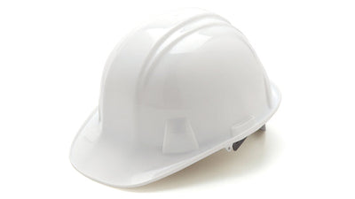 Pyramex SL Cap Style Hard Hat White - 6 Pt Ratchet Suspension