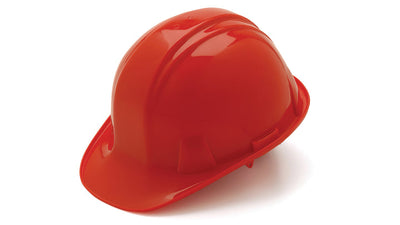 Pyramex SL Cap Style Hard Hat Red - 6 Pt Ratchet Suspension