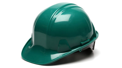 Pyramex SL Cap Style Hard Hat Green - 6 Pt Ratchet Suspension