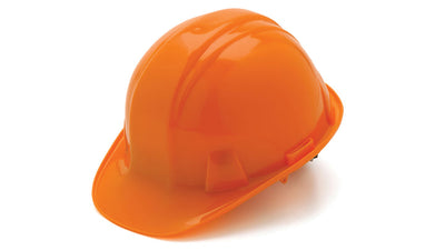 Pyramex SL Cap Style Hard Hat Orange - 6 Pt Ratchet Suspension