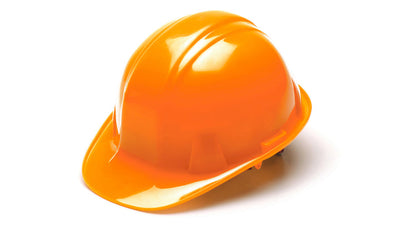Pyramex SL Cap Style Hard Hat Hi-Viz Orange - 6 Pt Ratchet Suspension