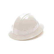 Pyramex - SL Series Full Brim Hard Hat - White-Full Brim 4 Pt Ratchet Suspension - 12/Each