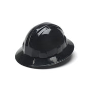 Pyramex - SL Series Full Brim Hard Hat - Black-Full Brim 4 Pt Ratchet Suspension - 12/Each