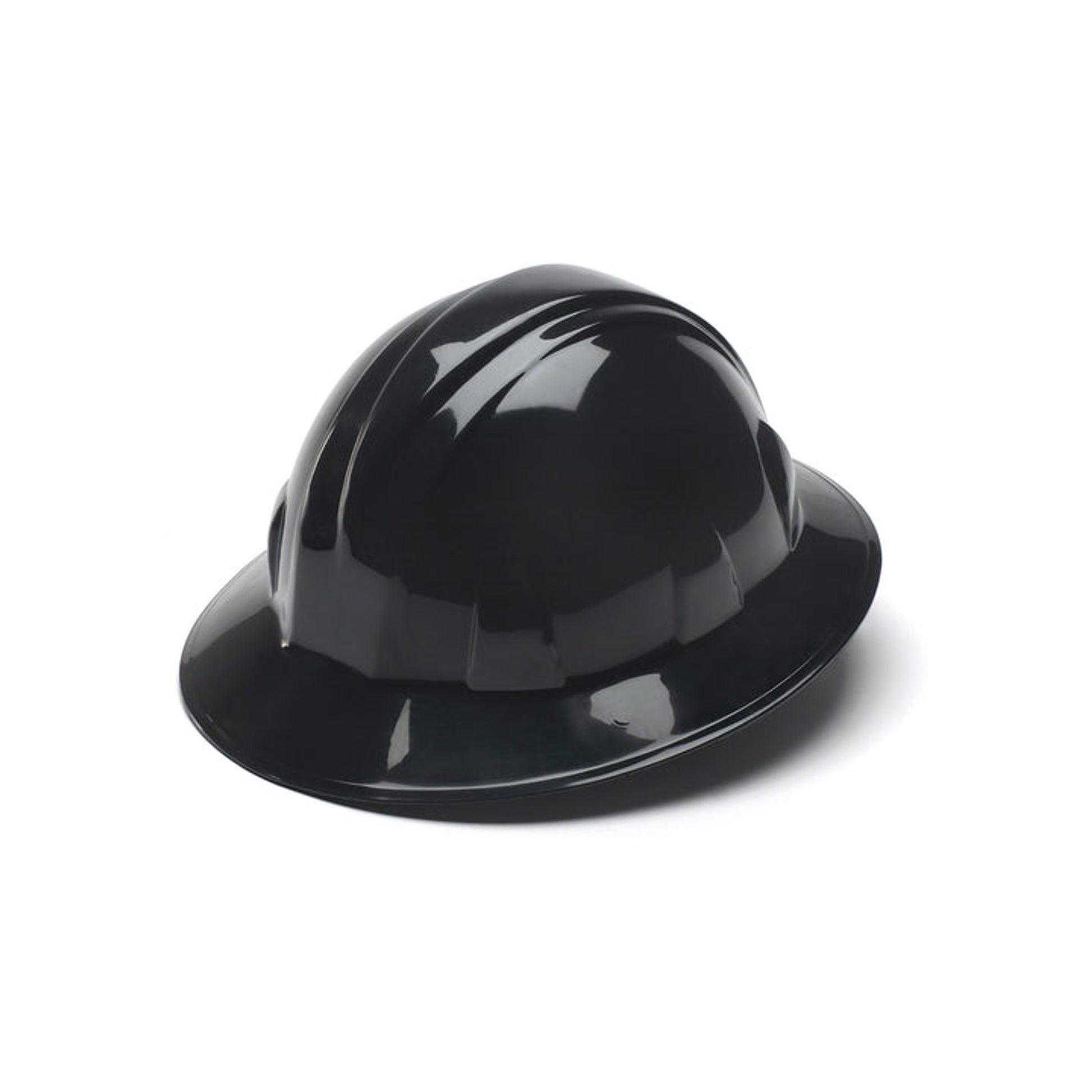 Pyramex - SL Series Full Brim Hard Hat - Black-Full Brim 4 Pt Ratchet Suspension - 12/Each