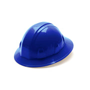 Pyramex - SL Series Full Brim Hard Hat - Blue-Full Brim 6 Pt Ratchet Suspension - 12/Each