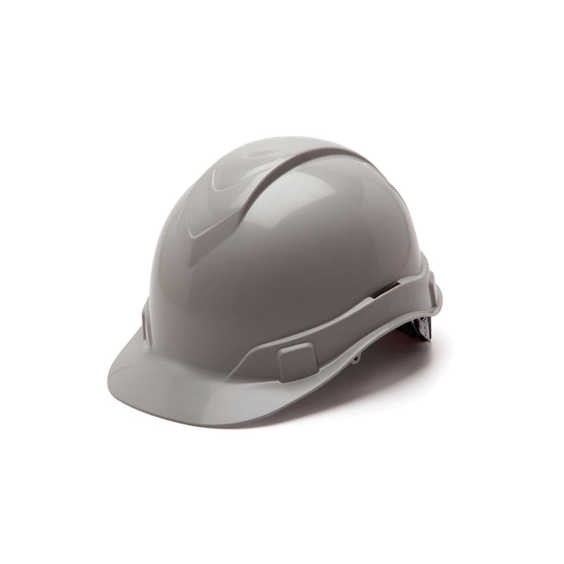 Pyramex - Ridgeline Hard Hat - Gray-Ridgeline Cap Style 4 Pt Ratchet Suspension - 16/Each