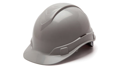 Pyramex Ridgeline Cap Style Hard Hat Gray 4 Pt Ratchet Suspension