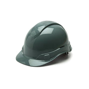Pyramex - Ridgeline Hard Hat - Slate Gray-Ridgeline Cap Style 4 Pt Ratchet Suspension - 16/Each