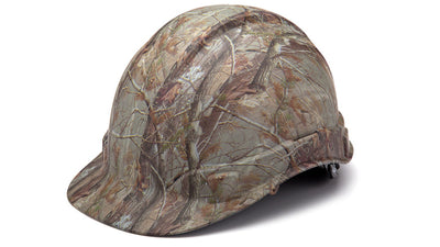 Pyramex Ridgeline Cap Style Hard Hat Matte Camo 4 Pt Ratchet Suspension