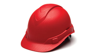 Pyramex Ridgeline Cap Style 4Pt Ratchet - Matte Red Graph