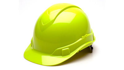 Pyramex Ridgeline Cap Style Cap Style 4 Point Ratchet For Csa Hi-Viz Lime